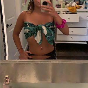 Really cute tropical tie top!!